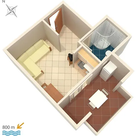 Guest house And With Parking Space Njivice, Krk - 5458